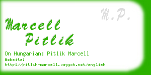 marcell pitlik business card